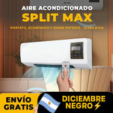 AIRE ACONDICIONADO PORTÁTIL SPLITMAX [ULTRA POTENTE 12MIL BTUS]